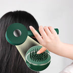 Brosse à cheveux auto nettoyante