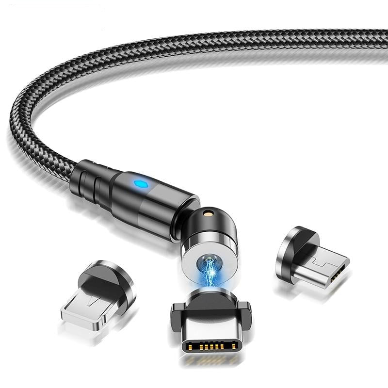 Câble Magnétique USB Rotatif