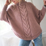 Pull en maille torsadé oversize pour femme