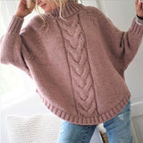 Pull en maille torsadé oversize pour femme