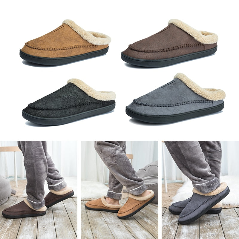 Smith - Pantoufles en daim ultra chaudes