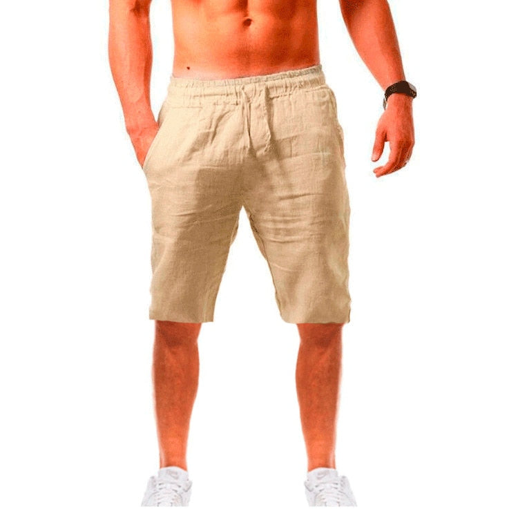 NATHAN - Short en lin respirant pour homme