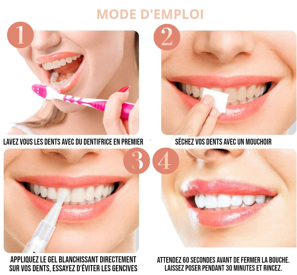 Stylo MAGIQUE dents blanches