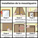 MOUSTIQUAIRE MAGNÉTIQUE DE PORTE