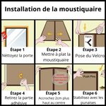 MOUSTIQUAIRE MAGNÉTIQUE DE PORTE