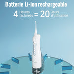 Irrigateur buccal à pression variable avec réservoir d'eau