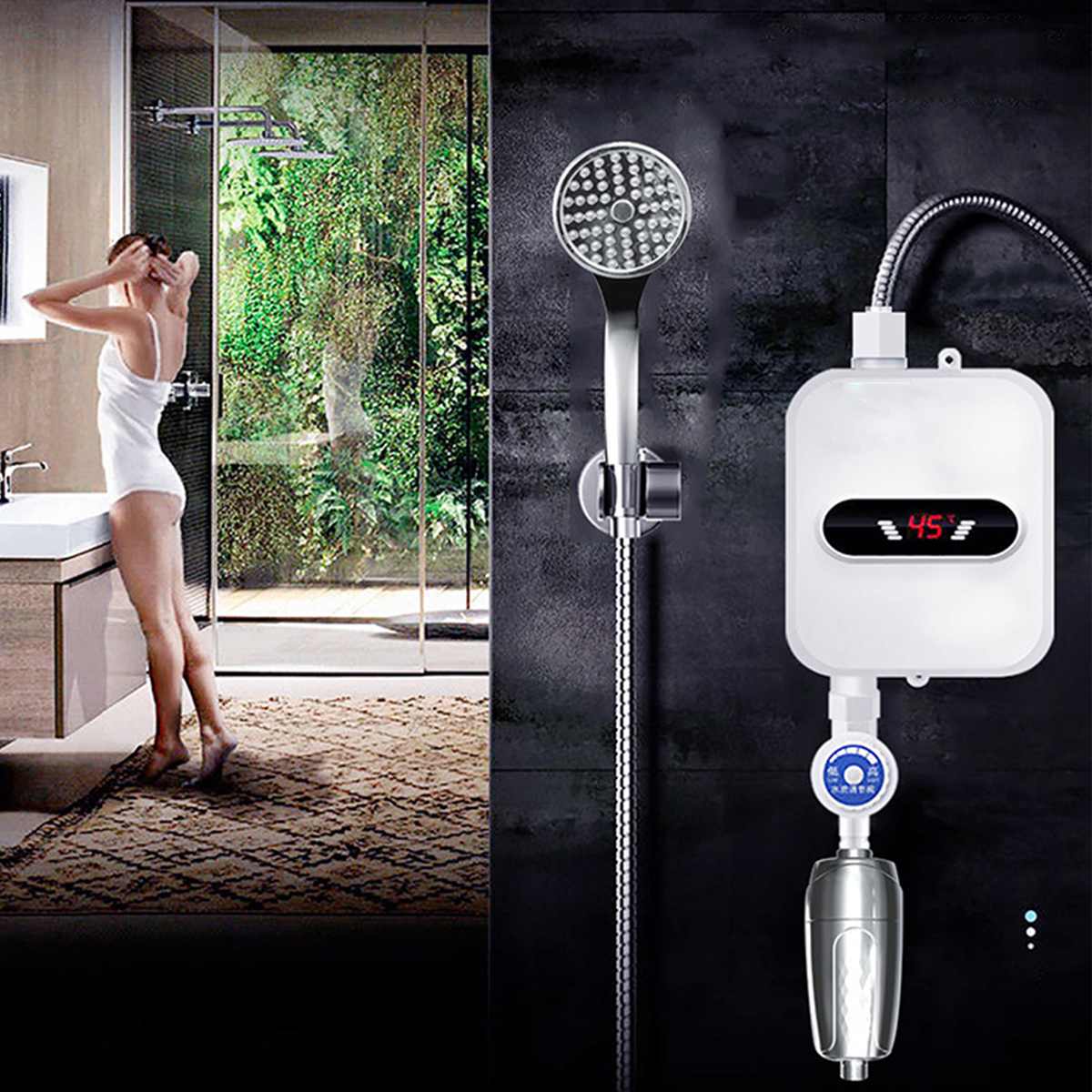 Mini chauffe-eau électrique pour salle de bain