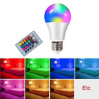 Lot de 2 ampoules RGB avec télécommande