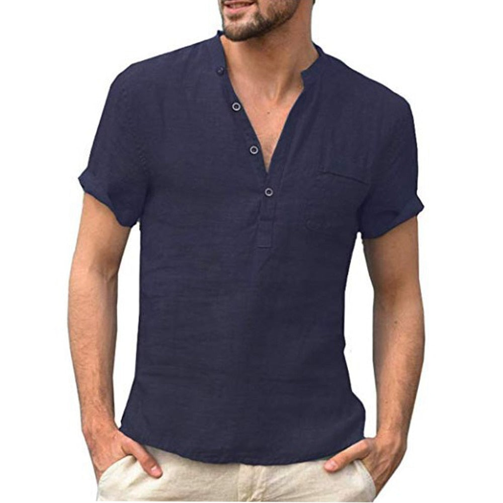 DAVID - Chemise en lin respirant pour homme