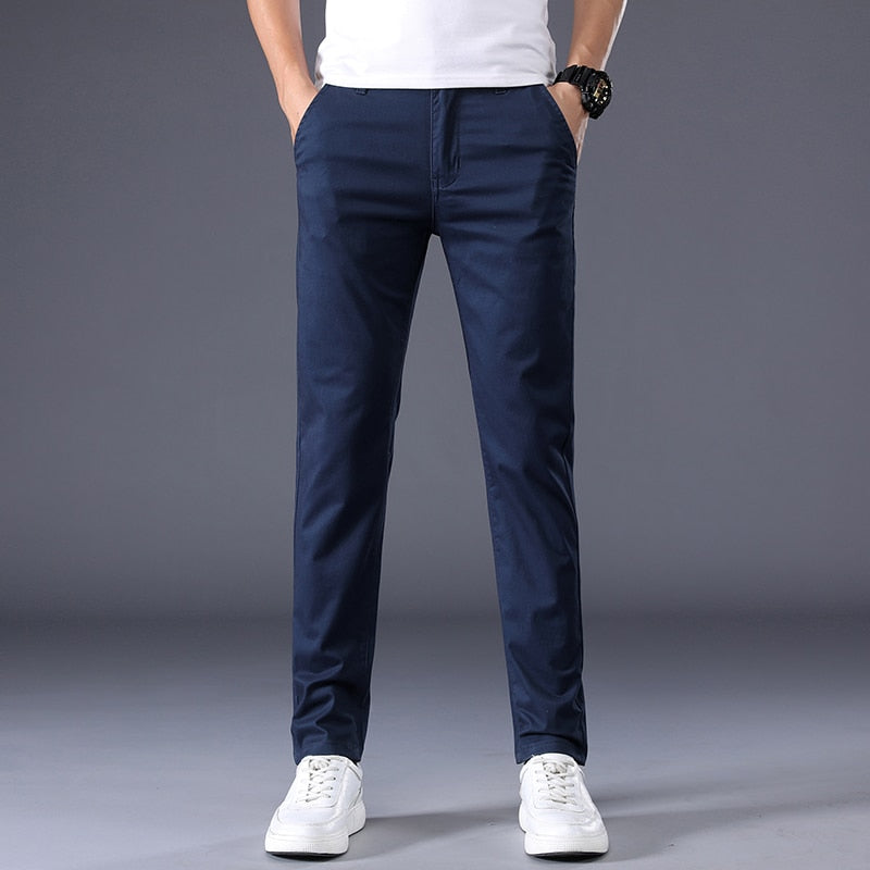Jeremy - Pantalon en coton extensible coupe slim