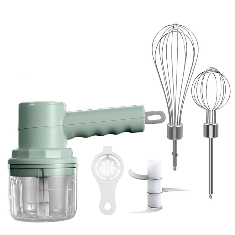 Mini hachoir x Batteur électrique sans fil