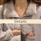 Ensemble pyjama cocooning en peluche - Femme