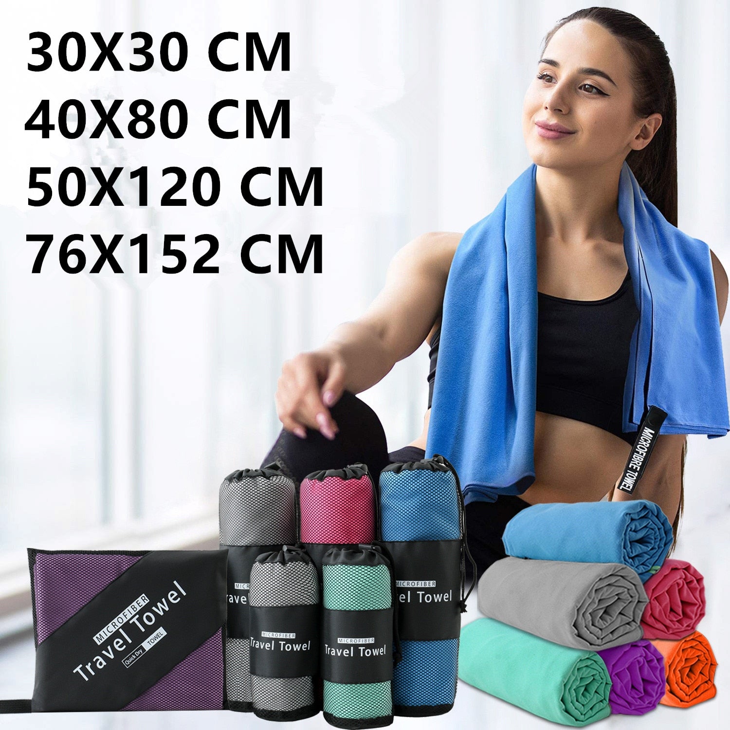 1 ACHETÉE = 1 OFFERTE ! Serviette en microfibre super absorbante
