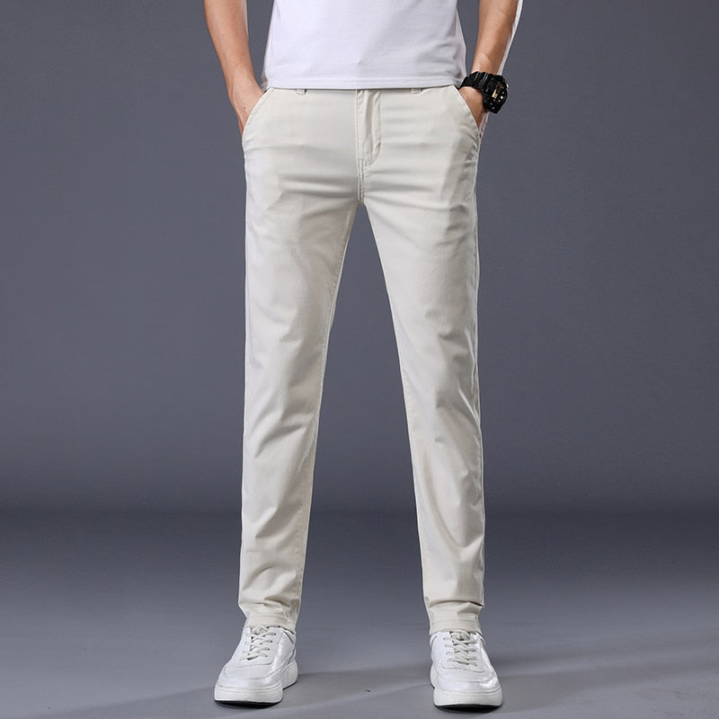 Jeremy - Pantalon en coton extensible coupe slim