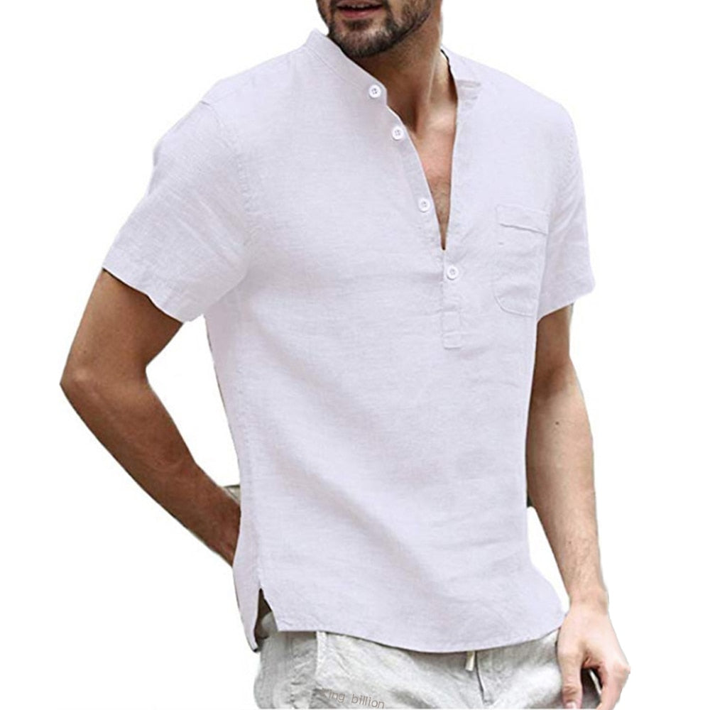 DAVID - Chemise en lin respirant pour homme