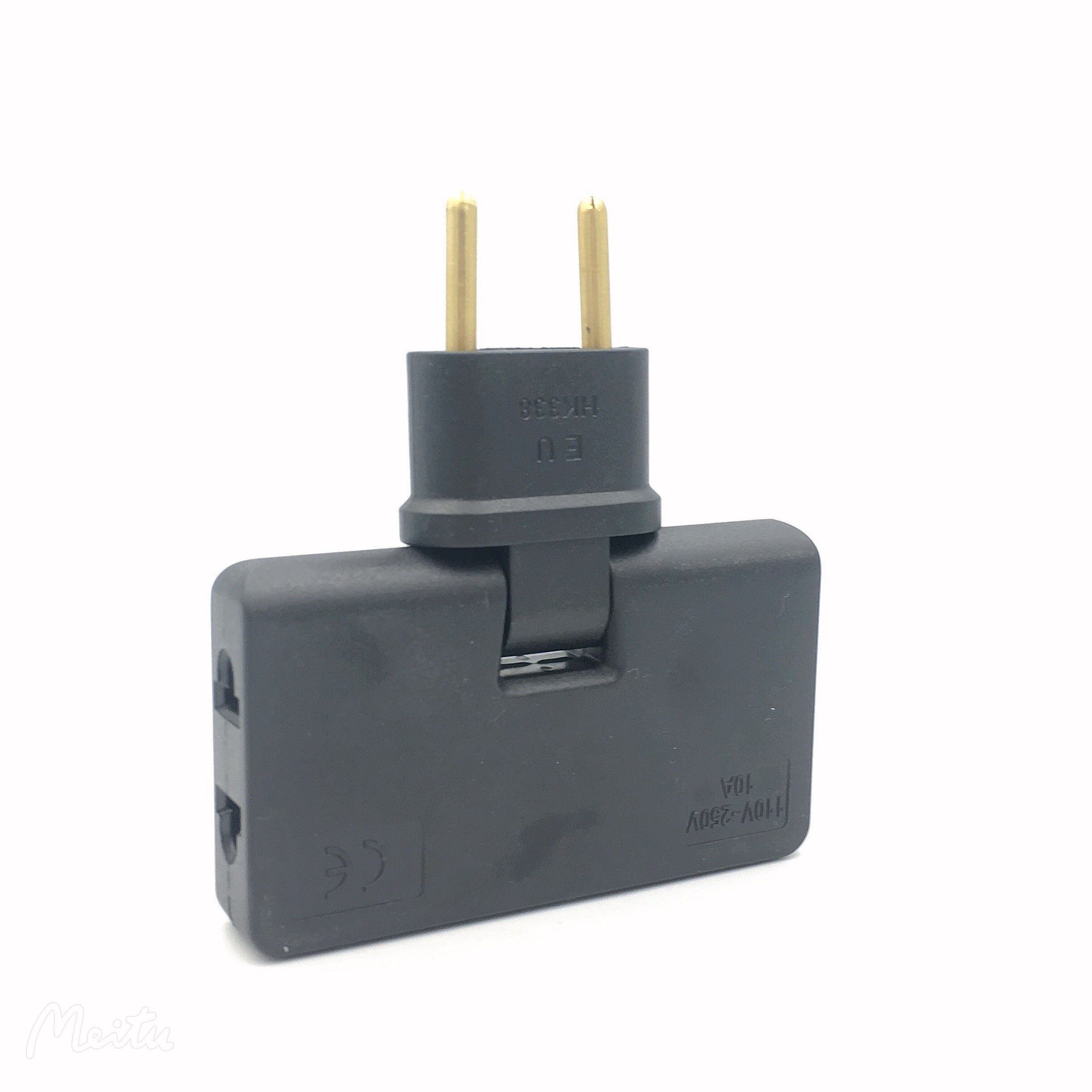 Lot de 2 extensions prises rotatives gain de place