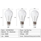 Lot de 2 ampoules RGB avec télécommande