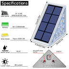 Lampe solaire triangulaire pour escalier