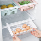 Lot de 2 paniers de rangement extensible pour réfrigérateur