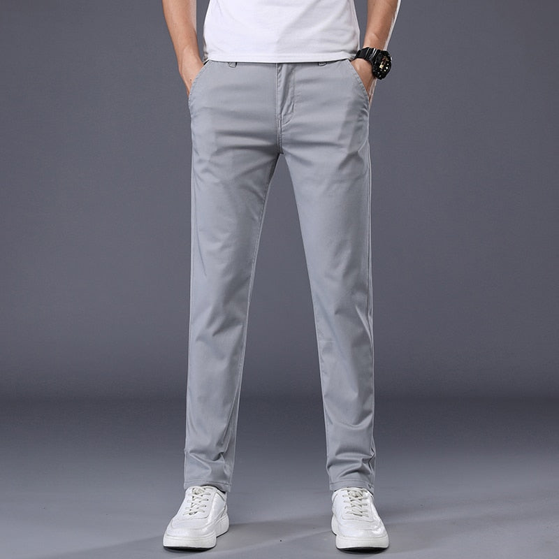 Jeremy - Pantalon en coton extensible coupe slim