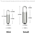 2x Mini Porte Clé Boîte à Pilules Waterproof