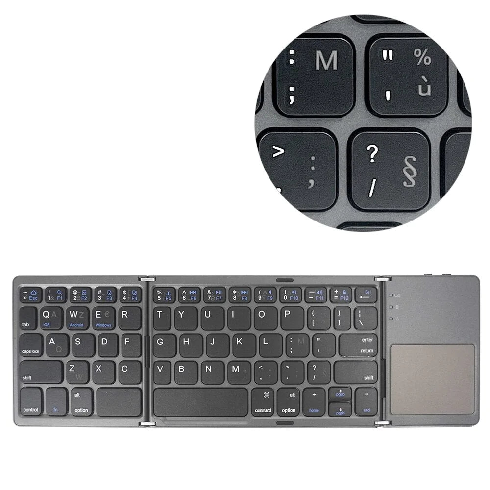 Clavier + pavé tactile 2en1 pliable