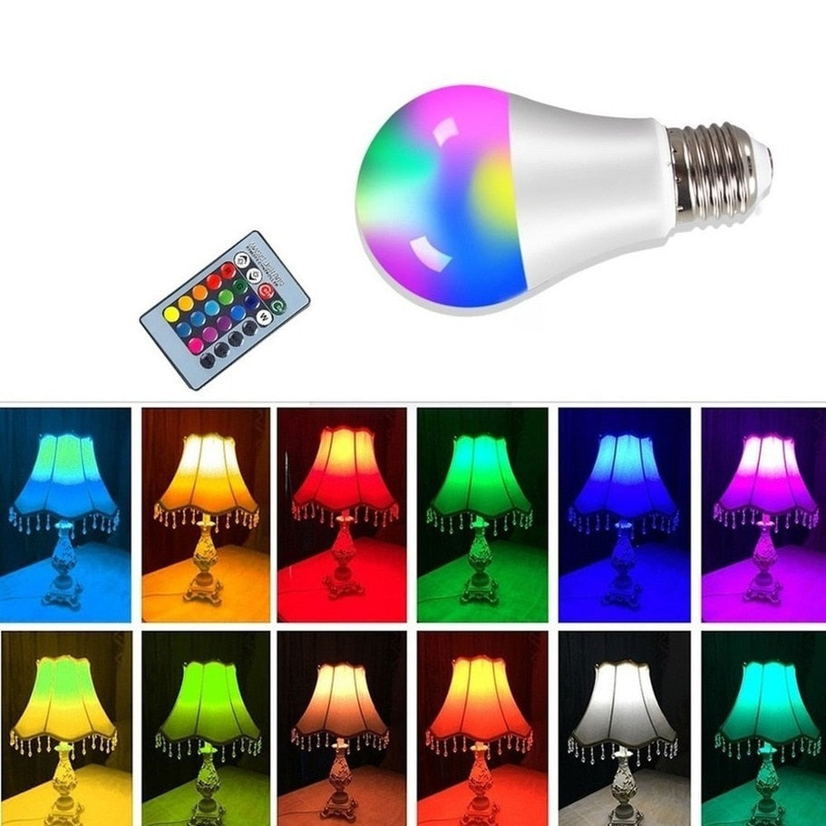 Lot de 2 ampoules RGB avec télécommande