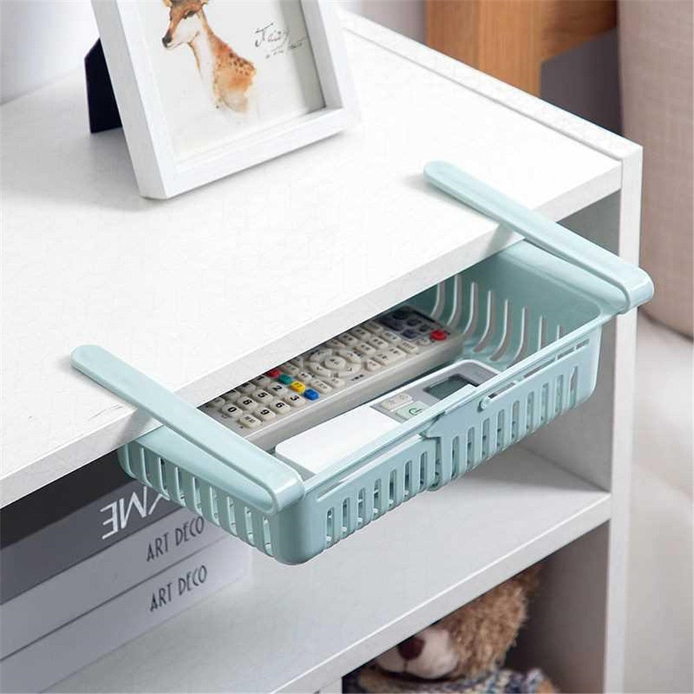 Lot de 2 paniers de rangement extensible pour réfrigérateur
