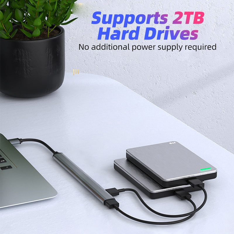 Hub Multi USB - 7 en 1 USB/USB C