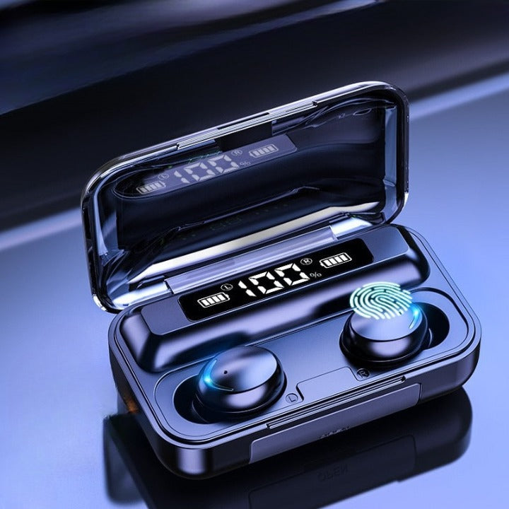 Écouteurs sans fil avec batterie externe intégrée
