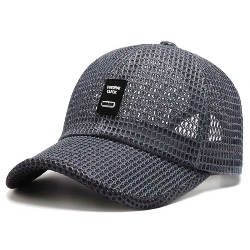 Casquette en maille respirante