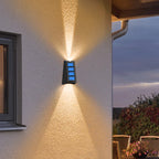 Lot de 4 Appliques murales solaires RVB