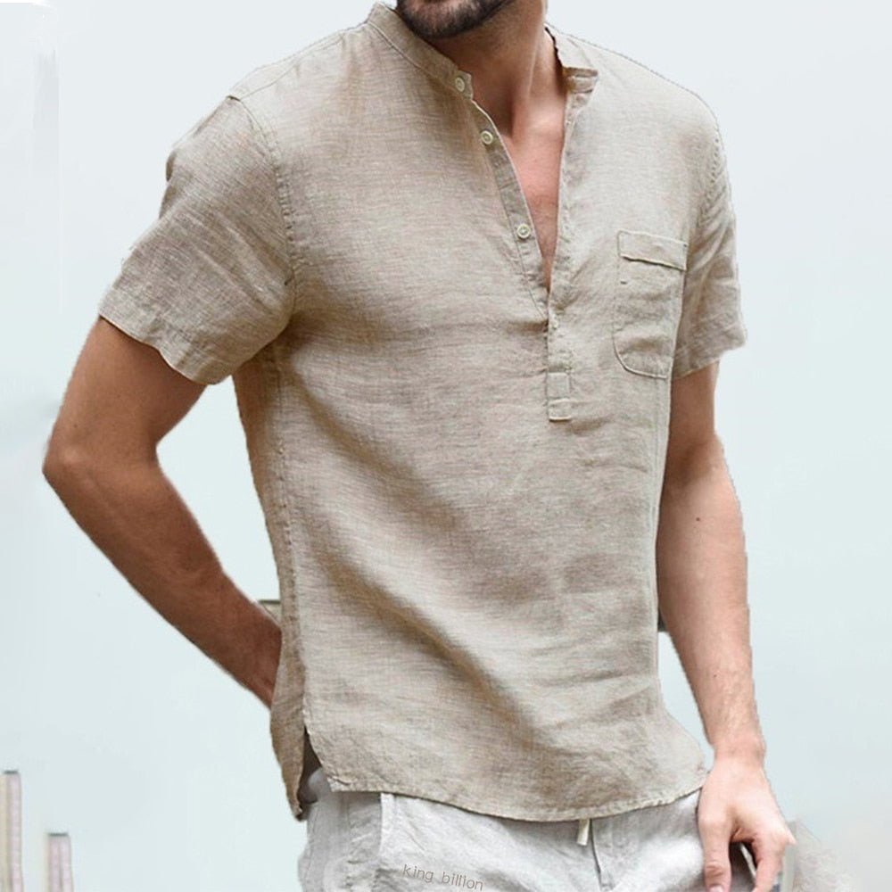 DAVID - Chemise en lin respirant pour homme