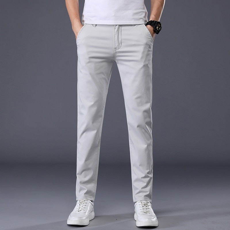 Jeremy - Pantalon en coton extensible coupe slim