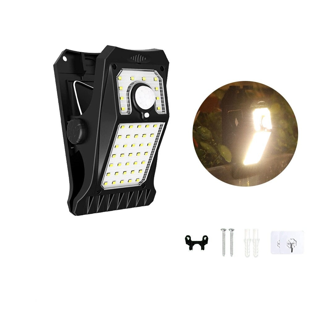Lampe LED solaire à clipser