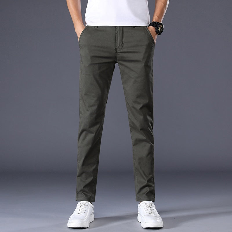 Jeremy - Pantalon en coton extensible coupe slim