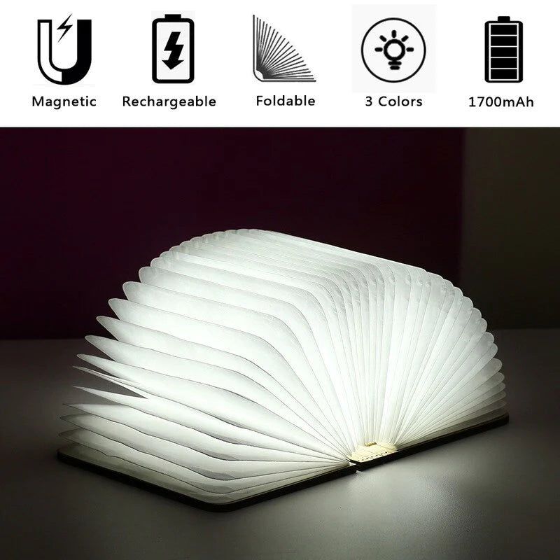 Lampe Led pliante en forme de livre