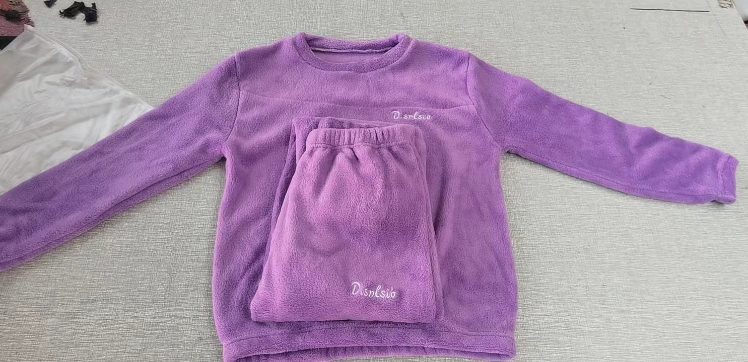 Ensemble pyjama femme chaud et confortable en flanelle