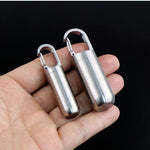 2x Mini Porte Clé Boîte à Pilules Waterproof