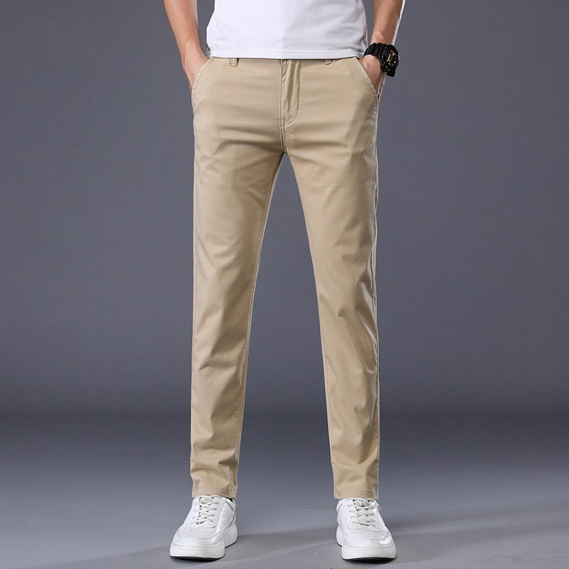 Jeremy - Pantalon en coton extensible coupe slim