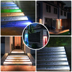 Lampe solaire triangulaire pour escalier