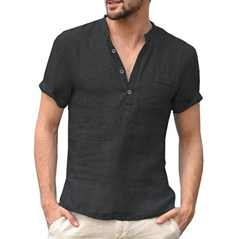 DAVID - Chemise en lin respirant pour homme