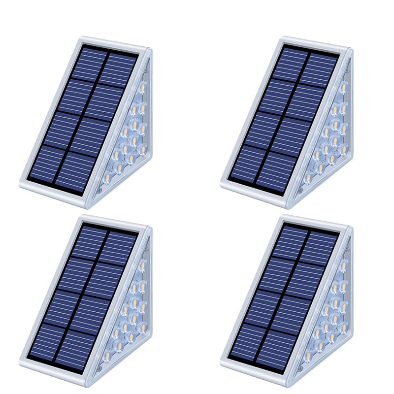 Lampe solaire triangulaire pour escalier