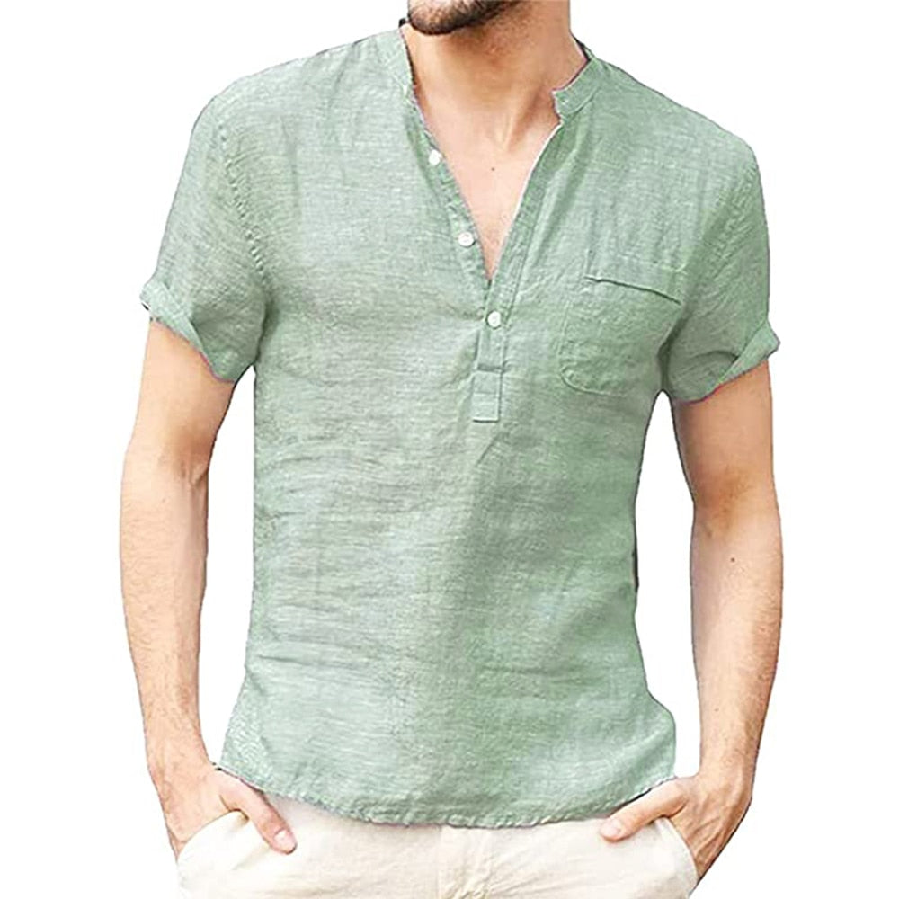 DAVID - Chemise en lin respirant pour homme