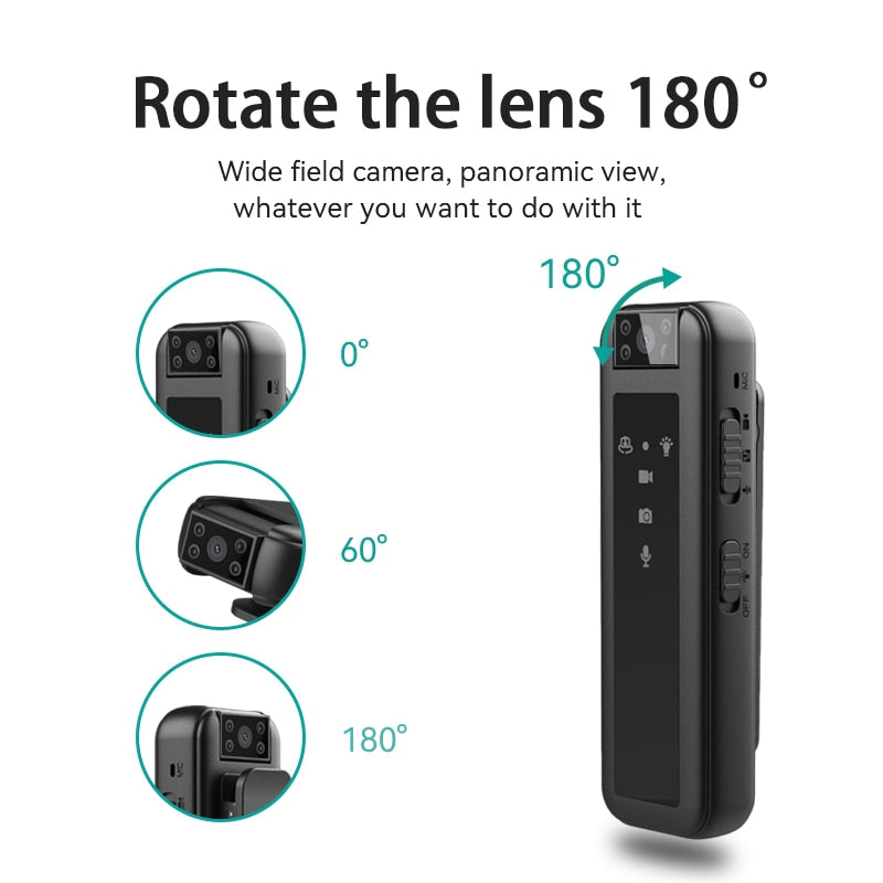 NightGuard 1080P: Caméra de poche + Carte SD 16 Go