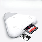 Clé USB triangulaire multi-ports + lecteur carte SD
