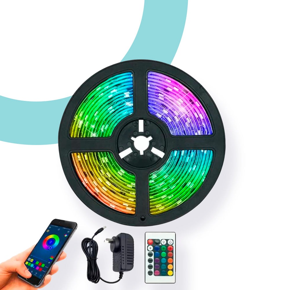 Bande LED flexible connectée