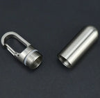 2x Mini Porte Clé Boîte à Pilules Waterproof