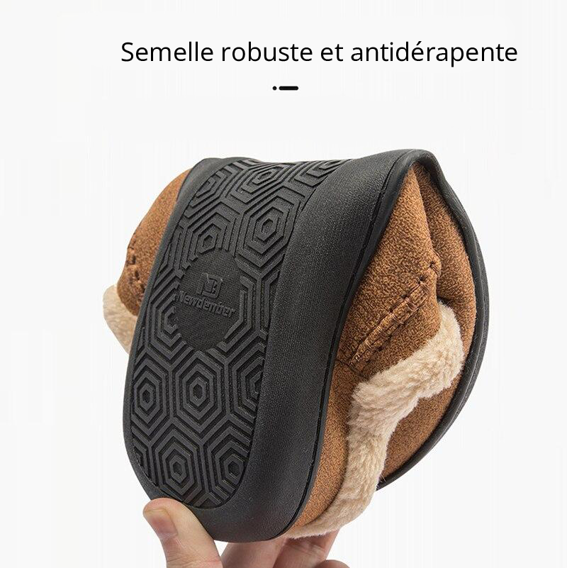Smith - Pantoufles en daim ultra chaudes