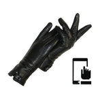Gants en cuir tactiles pour femme